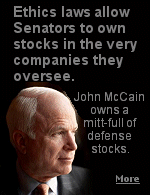 John McCain is only one of a number of Senators who fail to see the conflict of interest they've created.